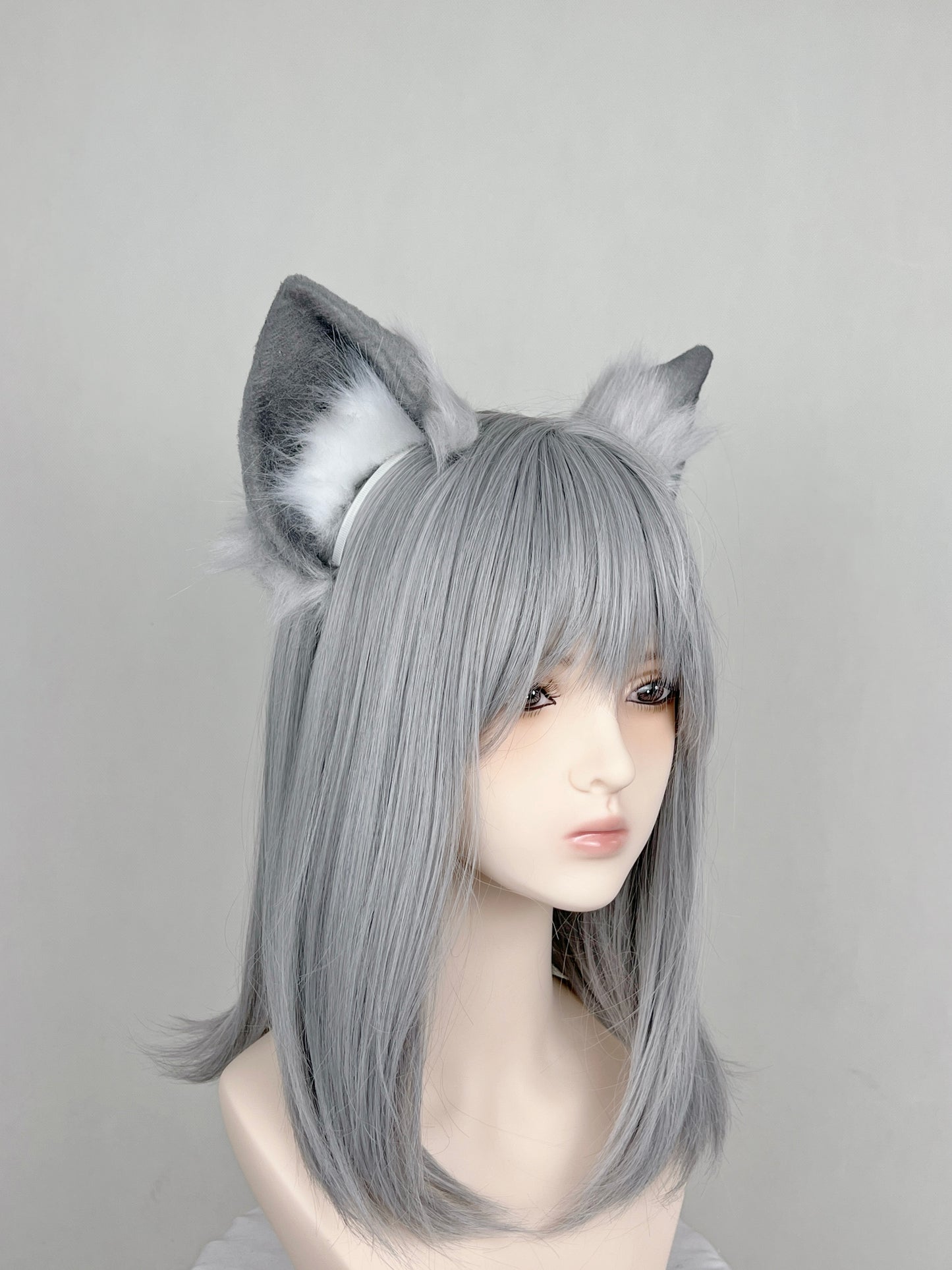 Blue Archive - Sunaookami Shiroko Faux Fur Animal Ears Kemonomimi