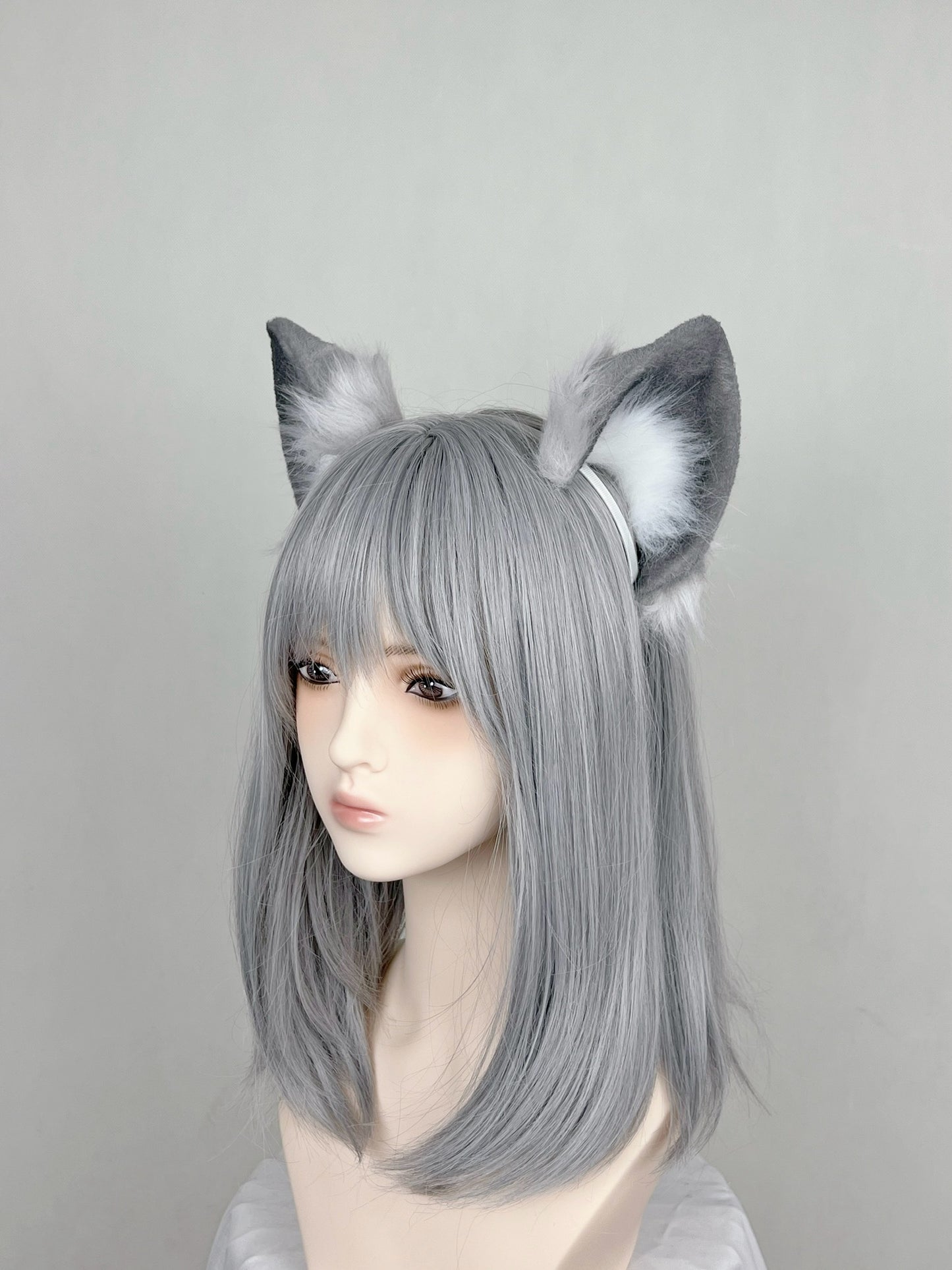 Blue Archive - Sunaookami Shiroko Faux Fur Animal Ears Kemonomimi