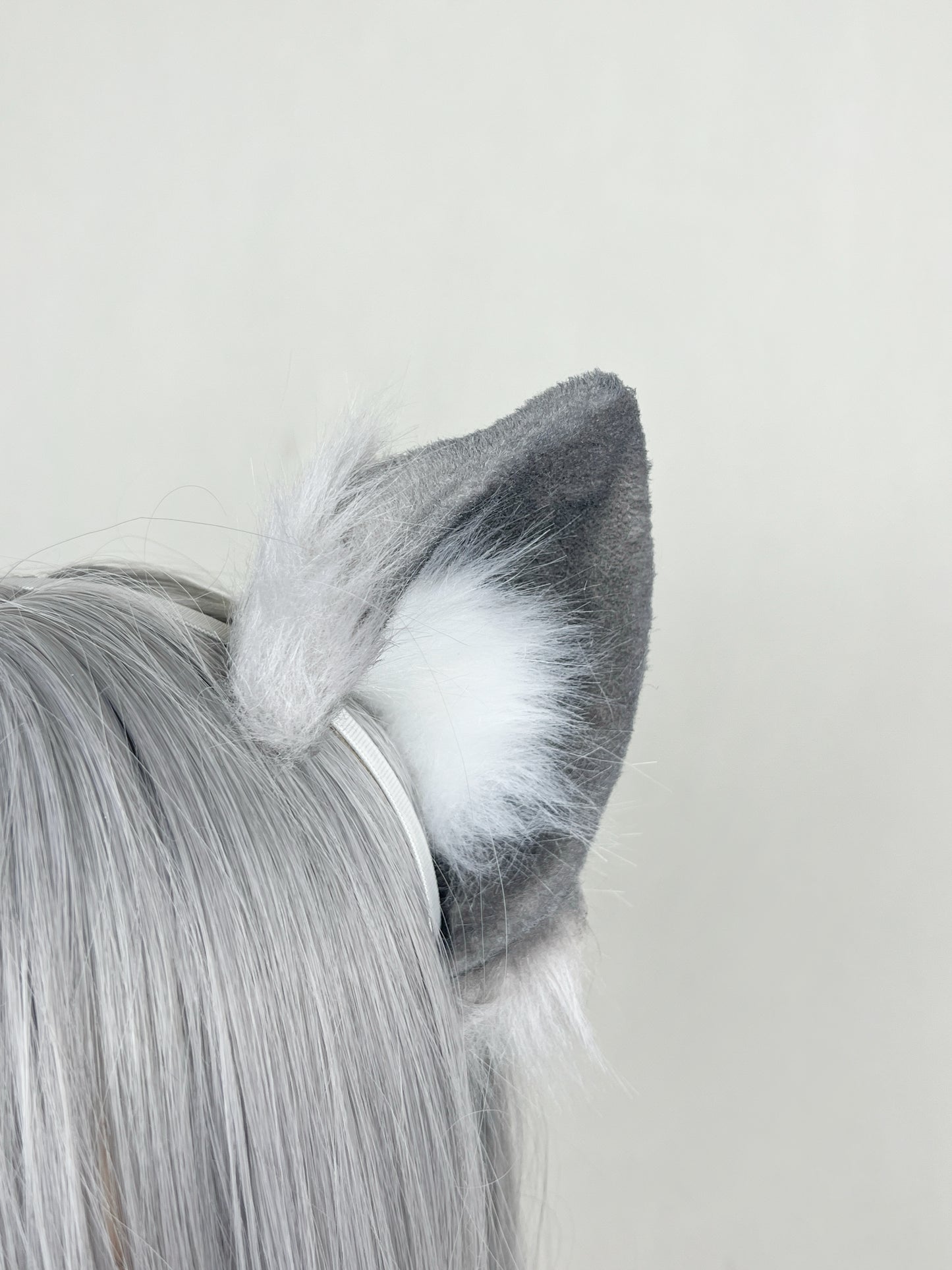 Blue Archive - Sunaookami Shiroko Faux Fur Animal Ears Kemonomimi