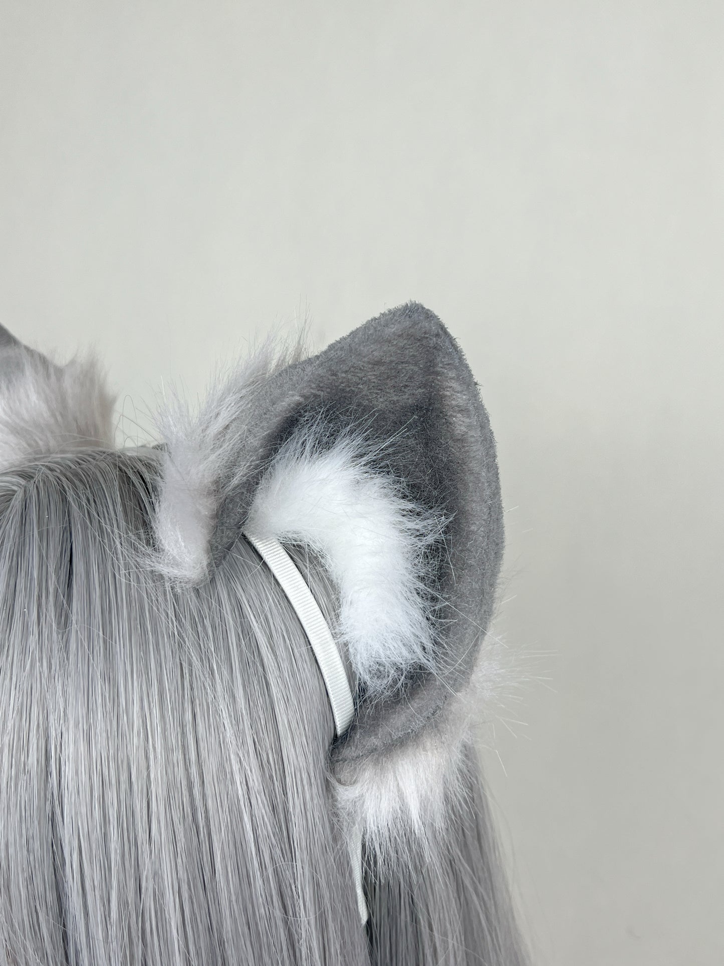 Blue Archive - Sunaookami Shiroko Faux Fur Animal Ears Kemonomimi