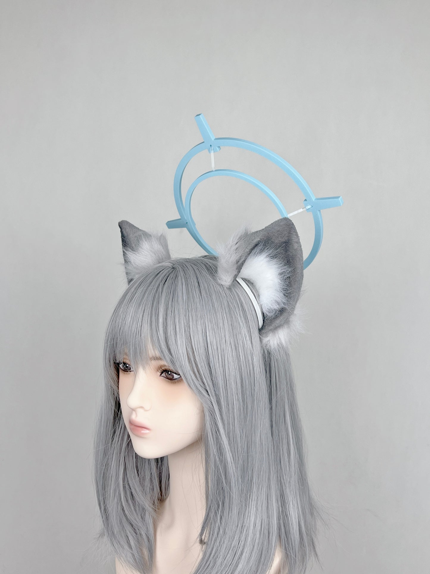 Blue Archive - Sunaookami Shiroko Faux Fur Animal Ears Kemonomimi