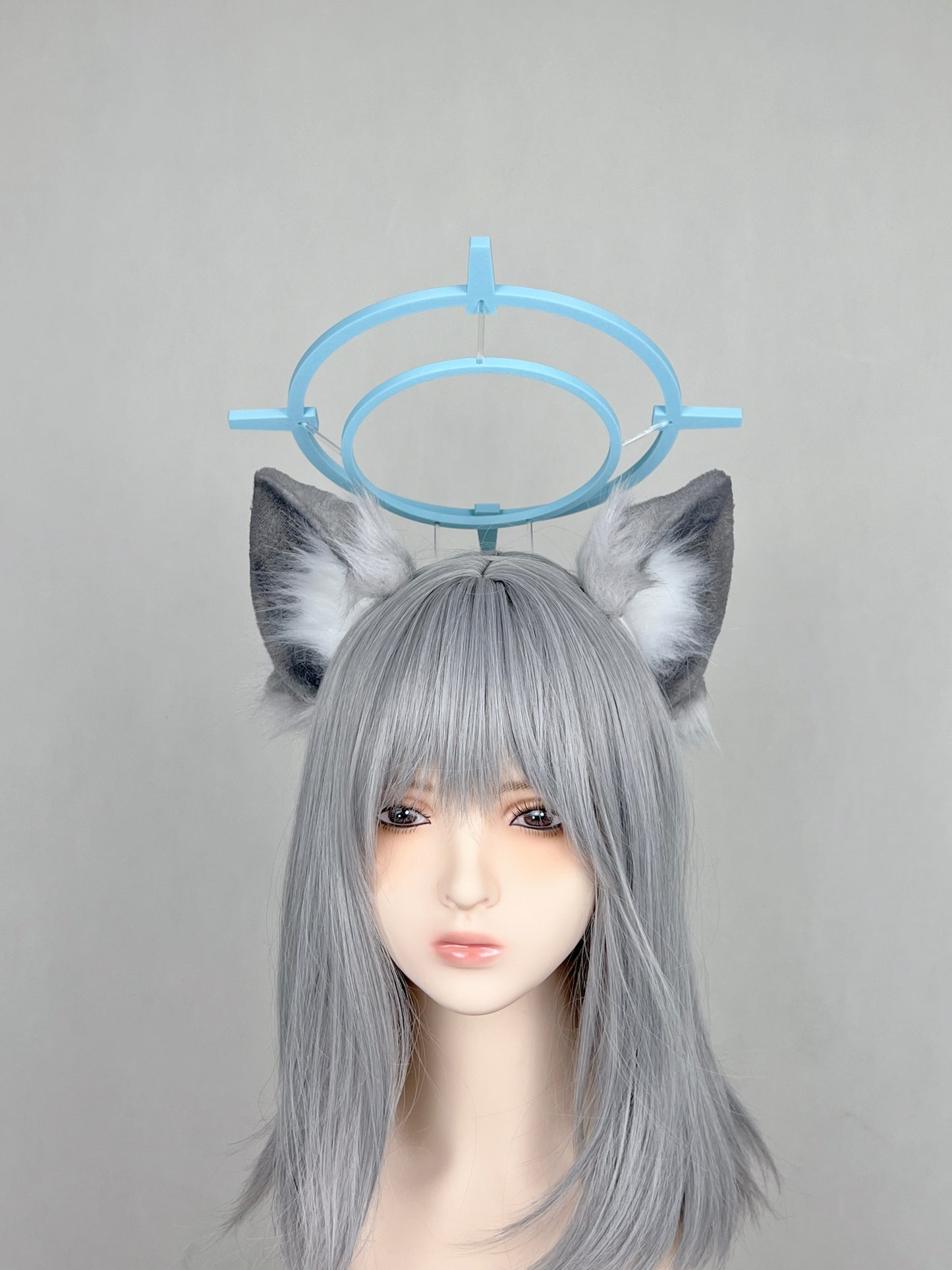 Blue Archive - Sunaookami Shiroko Faux Fur Animal Ears Kemonomimi