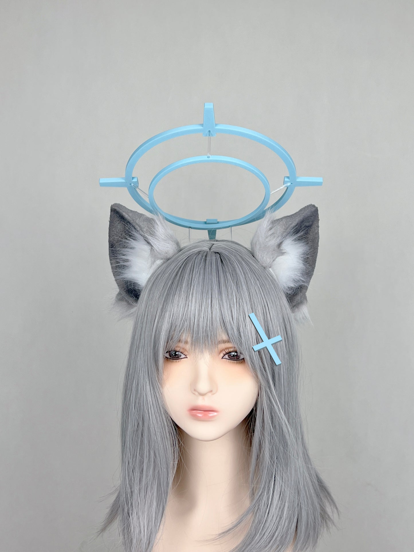 Blue Archive - Sunaookami Shiroko Faux Fur Animal Ears Kemonomimi