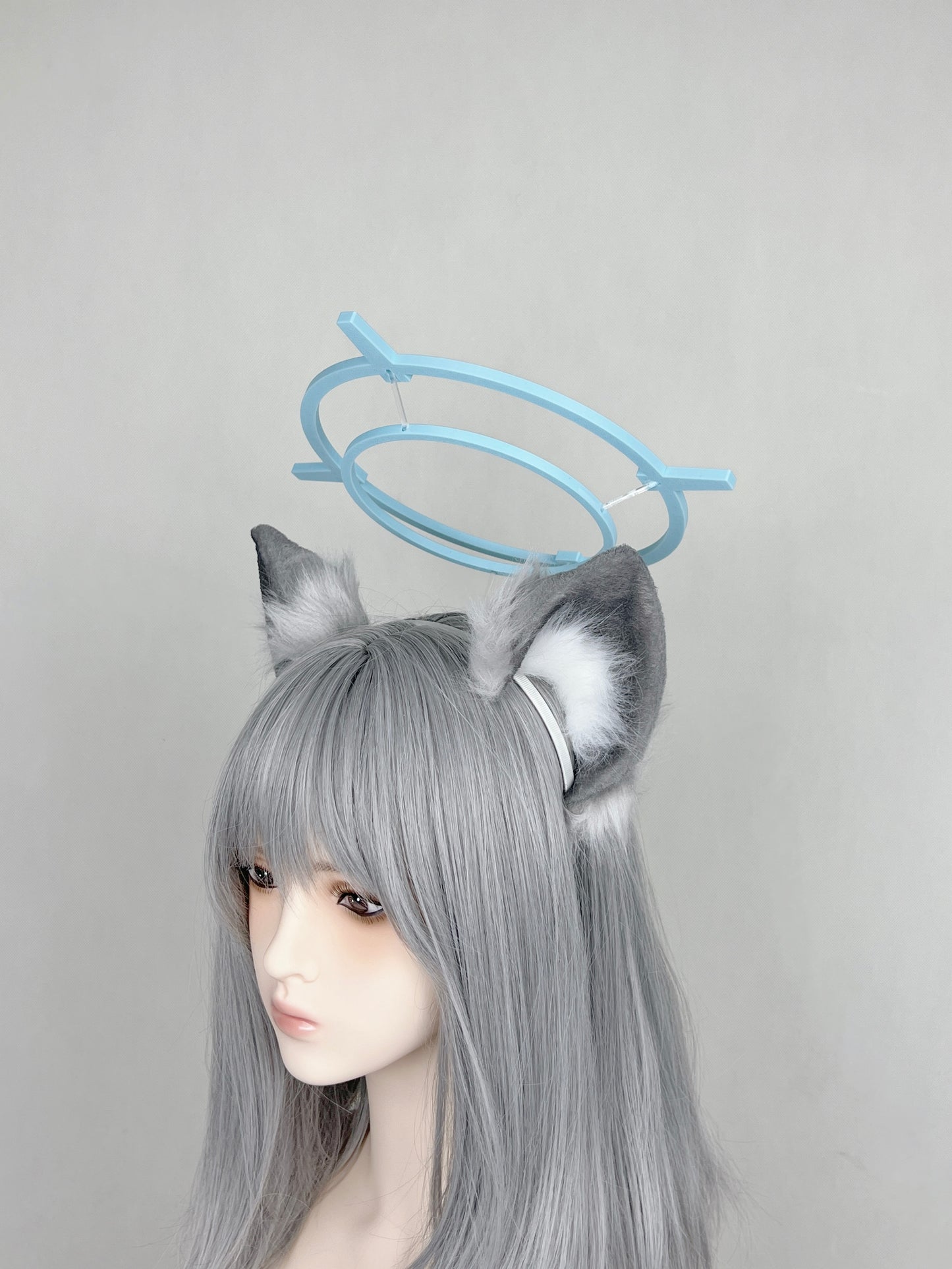 Blue Archive - Sunaookami Shiroko Faux Fur Animal Ears Kemonomimi