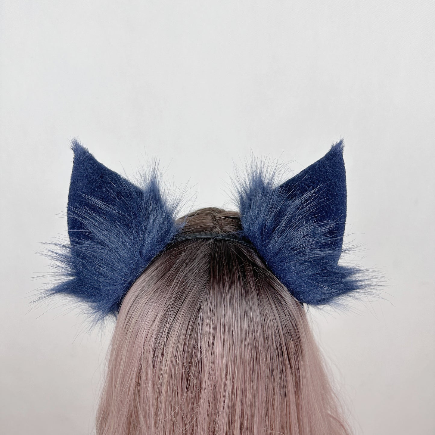 League of Legends - Default Ahri (Navy) Faux Fur Animal Ears Kemonomimi