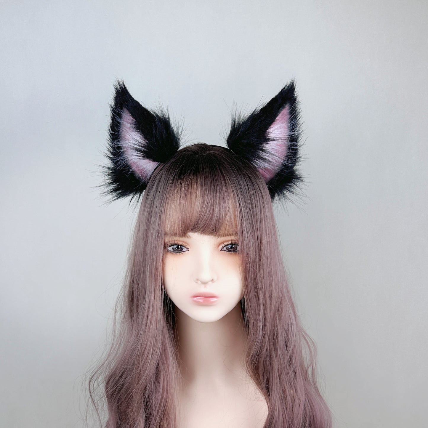 League of Legends - Default Ahri (Black) Faux Fur Animal Ears Kemonomimi