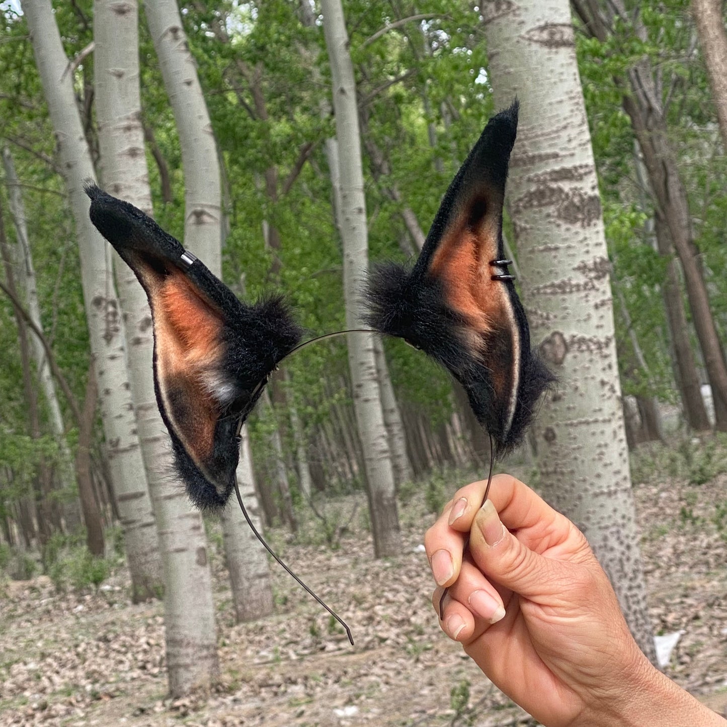 Titan the Dobermann Faux Fur Animal Ears Kemonomimi