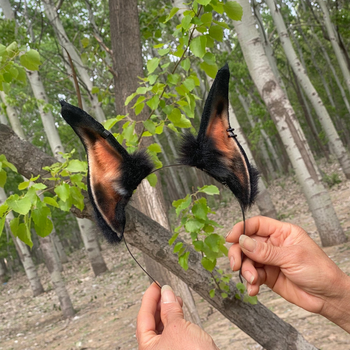 Titan the Dobermann Faux Fur Animal Ears Kemonomimi