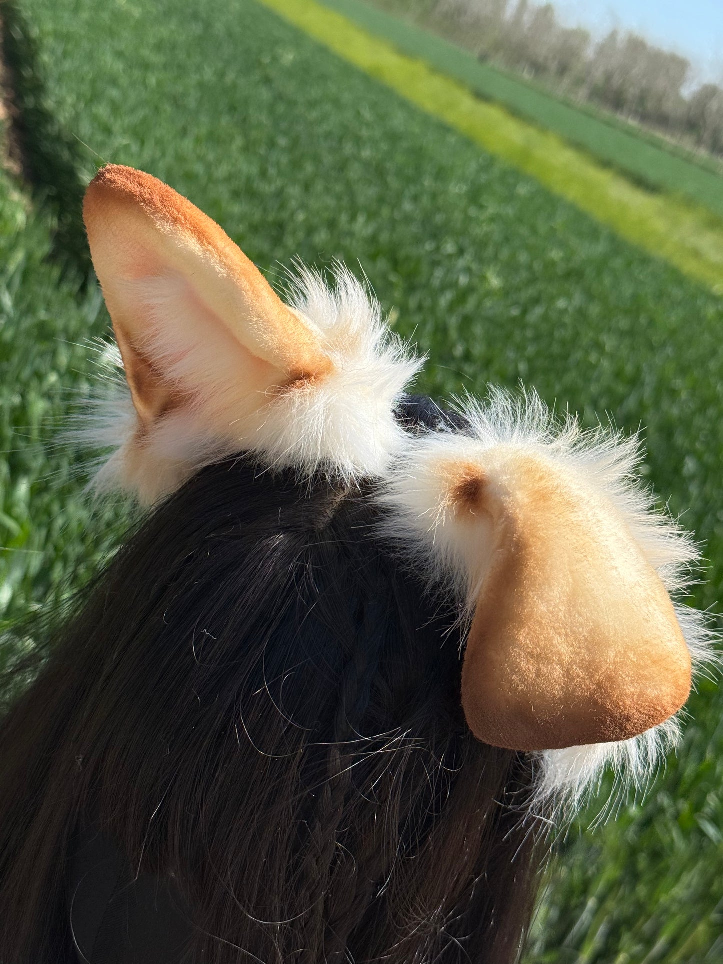 Mickey the Golden Retriever Faux Fur Animal Ears Kemonomimi