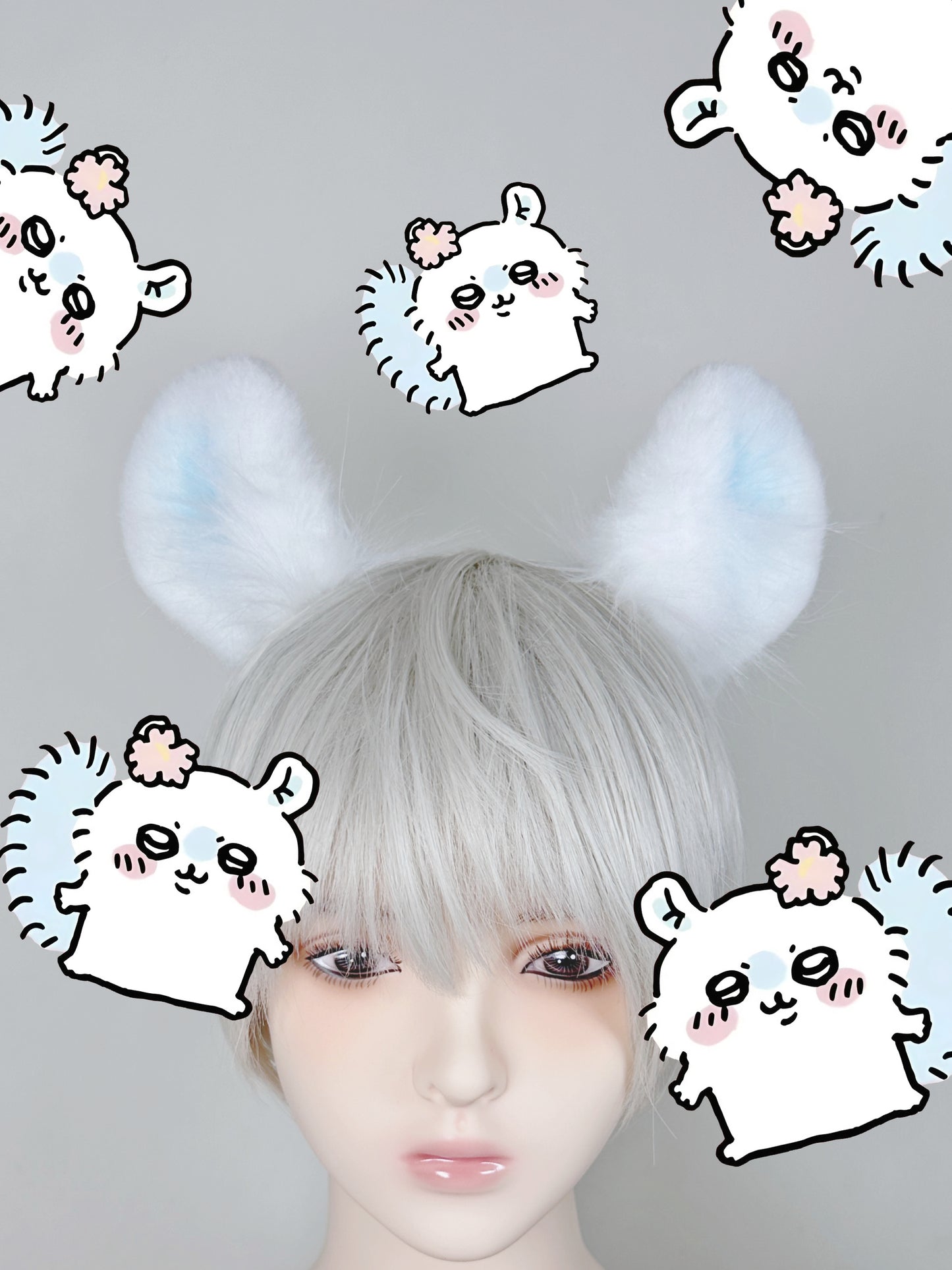 Chiikawa - Momonga Flying Squirrel Ears Faux Fur Animal Ears Kemonomimi