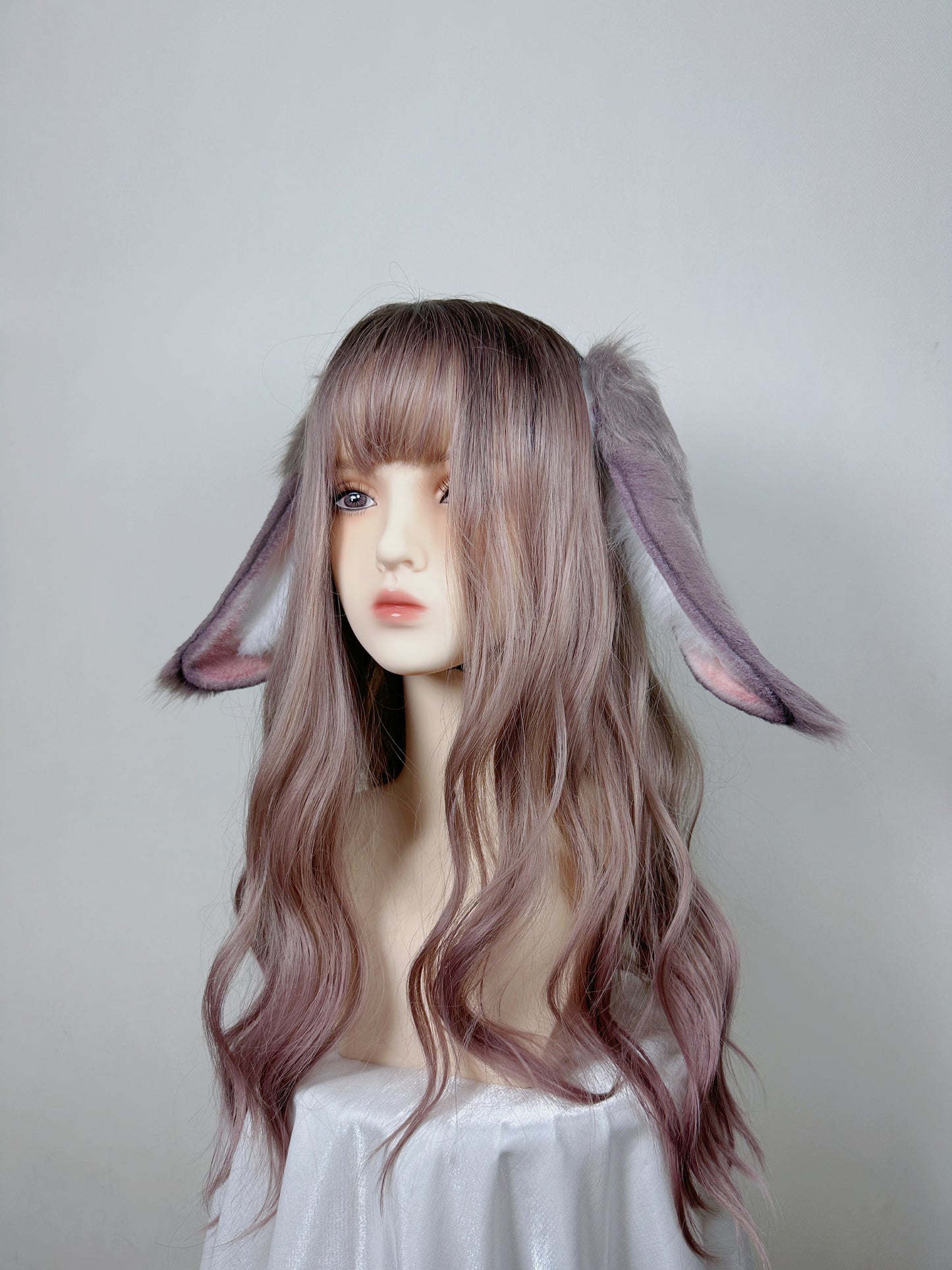 Dai Hao Yuan (Ashes Of The Kingdom) - Yuan Ji Lop Eared Rabbit Faux Fur Animal Ears Kemonomimi (DUSTY PINK)