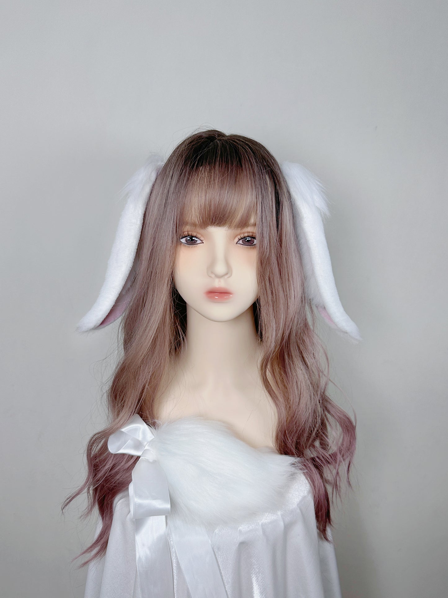 Dai Hao Yuan (Ashes Of The Kingdom) - Yuan Ji Lop Eared Rabbit Faux Fur Animal Ears Kemonomimi (WHITE)