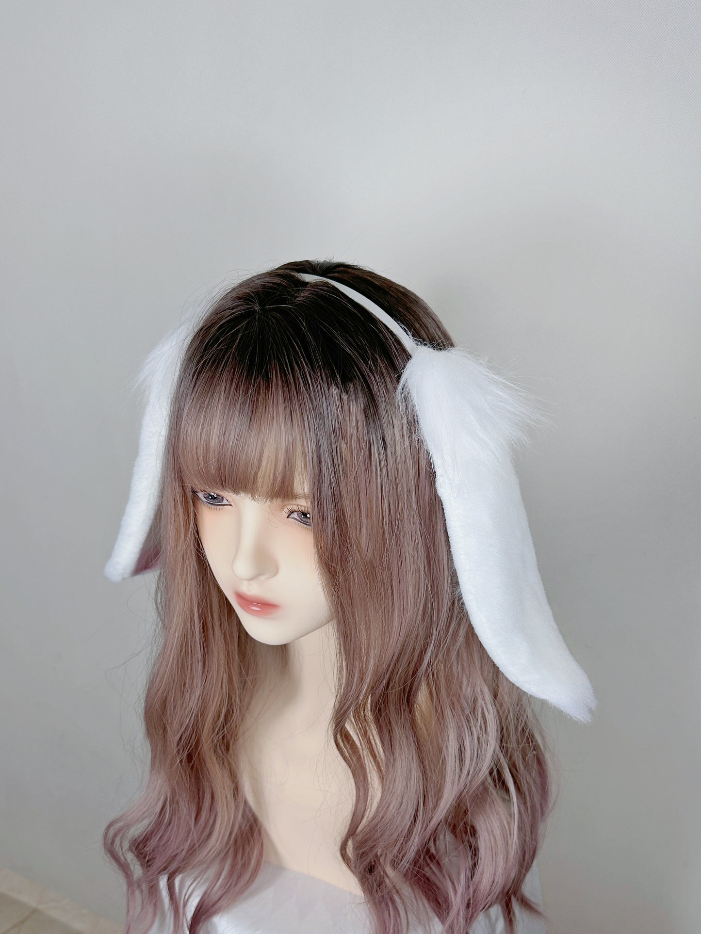 Dai Hao Yuan (Ashes Of The Kingdom) - Yuan Ji Lop Eared Rabbit Faux Fur Animal Ears Kemonomimi (WHITE)