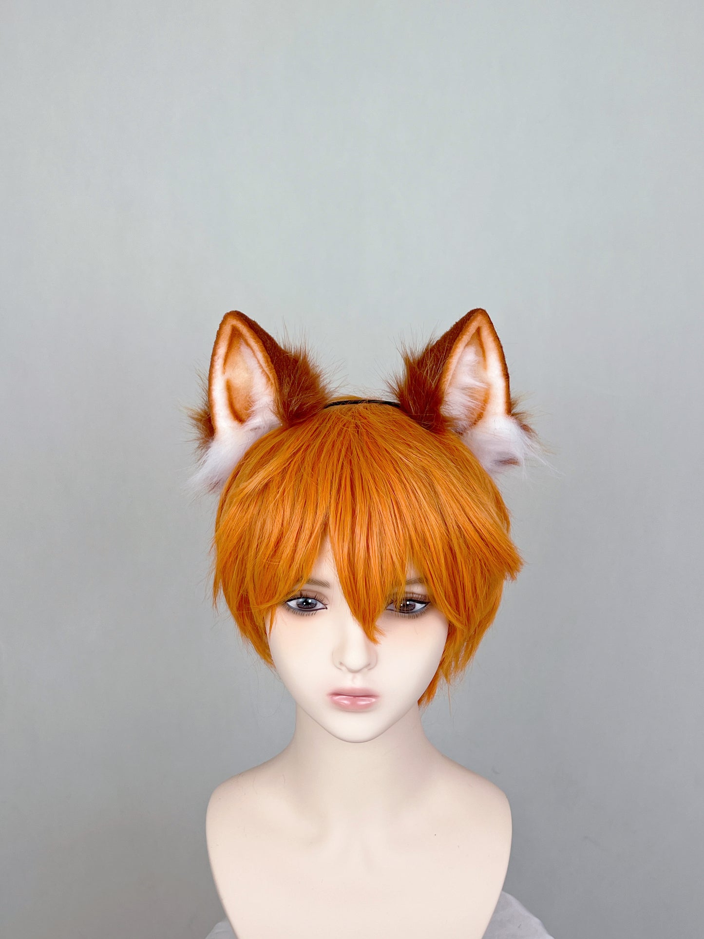 Haikyu - Shōyō Hinata Cat Boy Ears Faux Fur Animal Ears Kemonomimi Red Cat