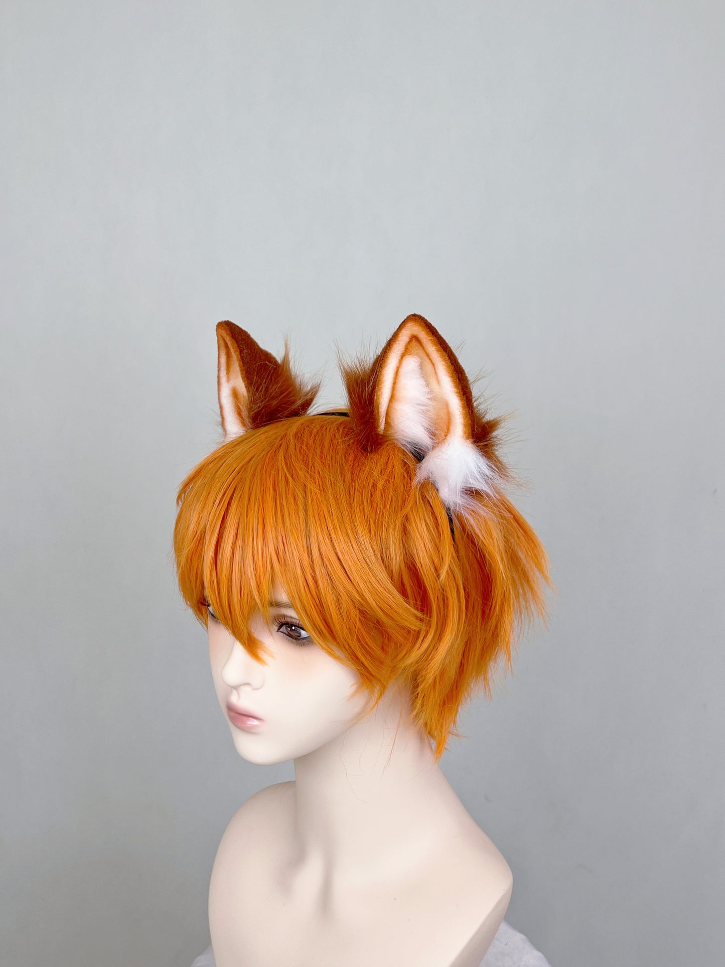 Haikyu - Shōyō Hinata Cat Boy Ears Faux Fur Animal Ears Kemonomimi Red Cat