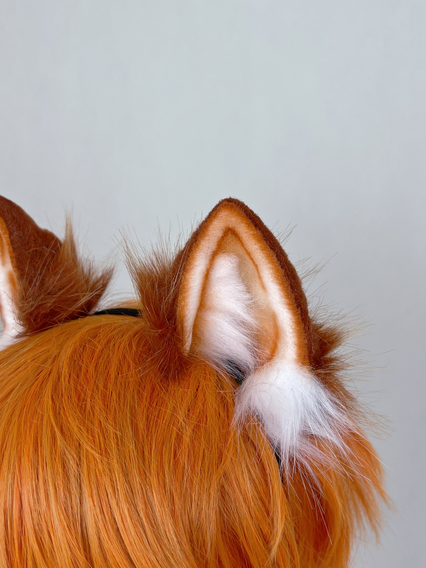Haikyu - Shōyō Hinata Cat Boy Ears Faux Fur Animal Ears Kemonomimi Red Cat