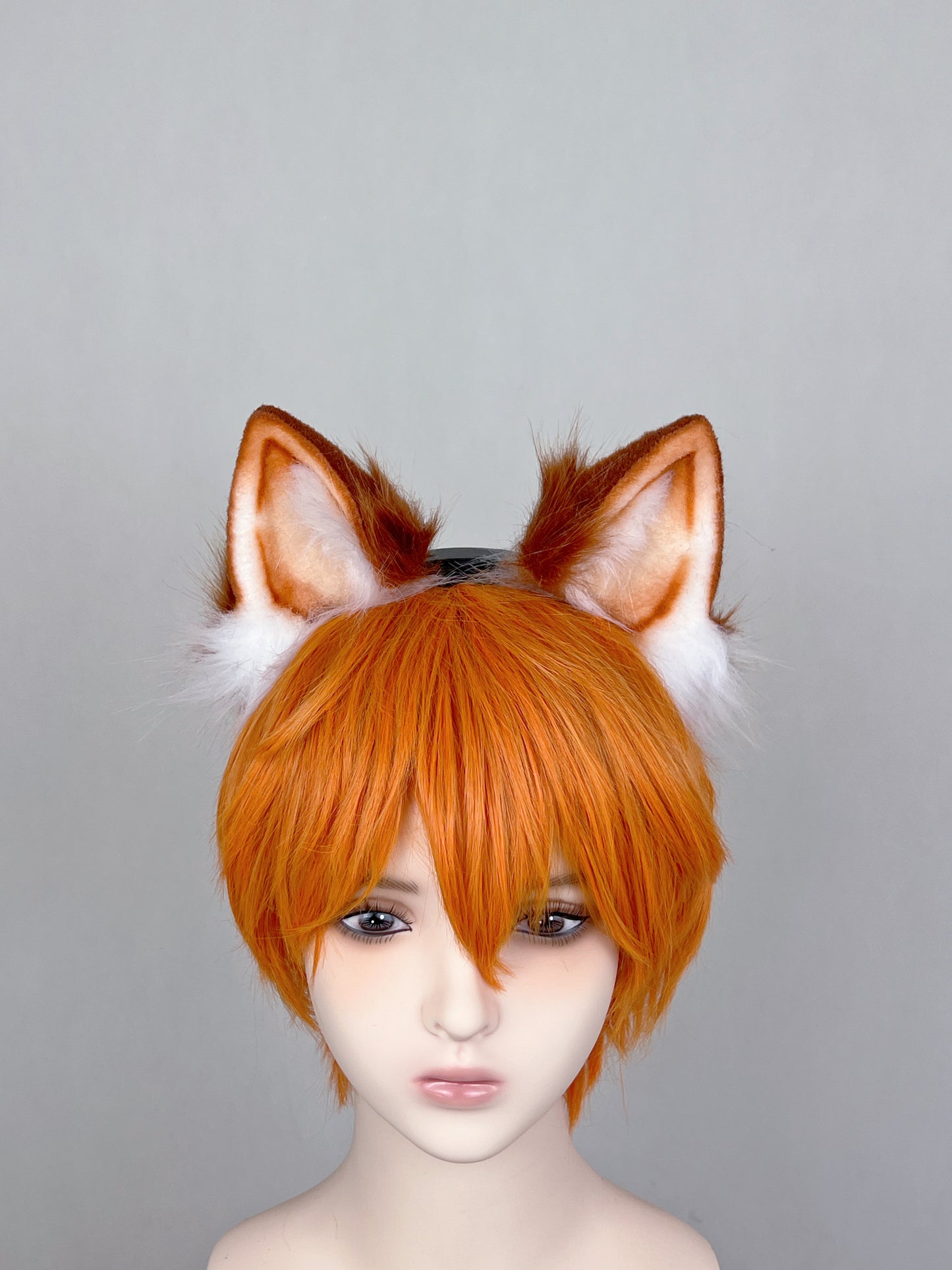 Haikyu - Shōyō Hinata Cat Boy Ears Faux Fur Animal Ears Kemonomimi Red Cat