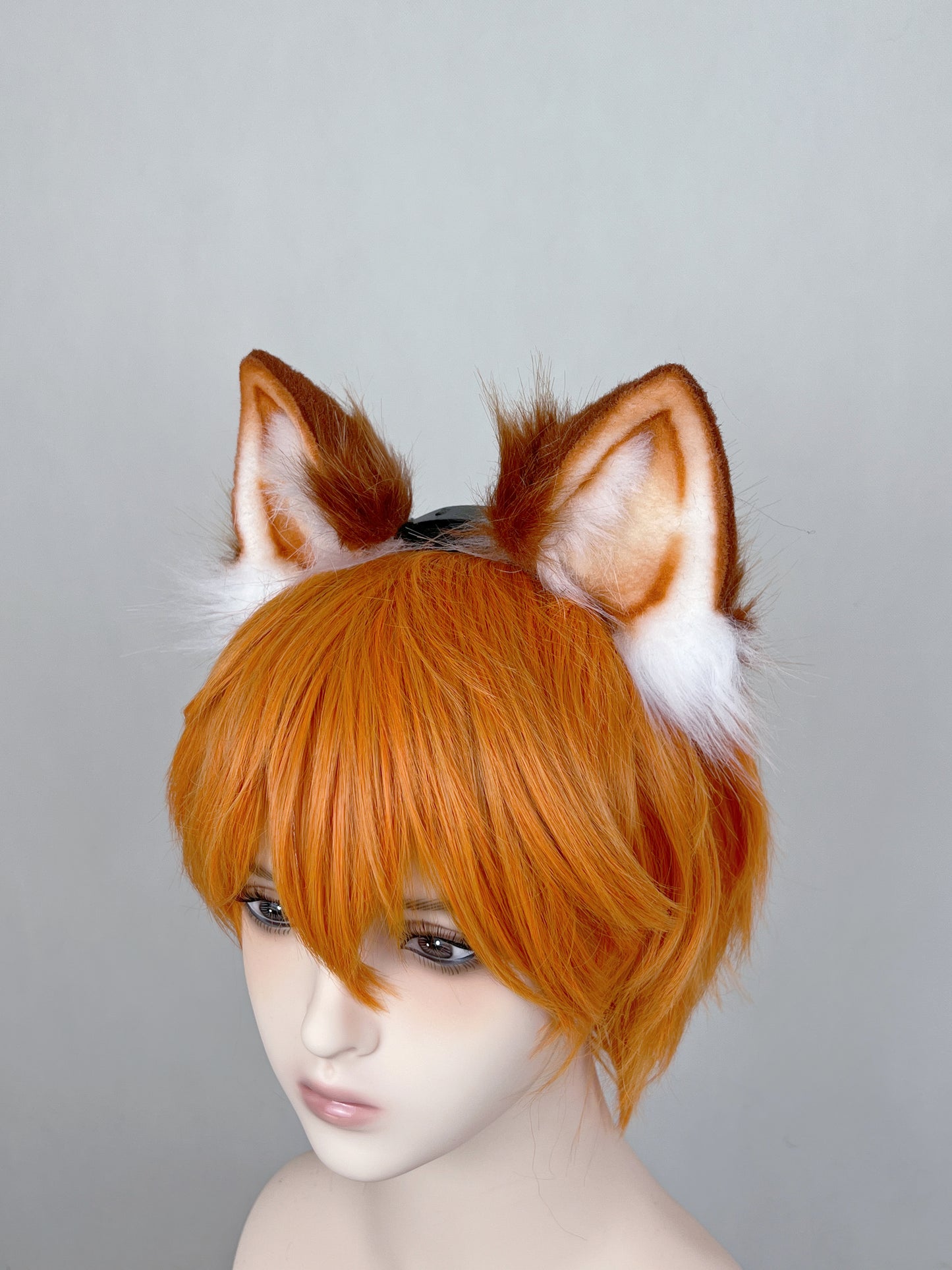 Haikyu - Shōyō Hinata Cat Boy Ears Faux Fur Animal Ears Kemonomimi Red Cat