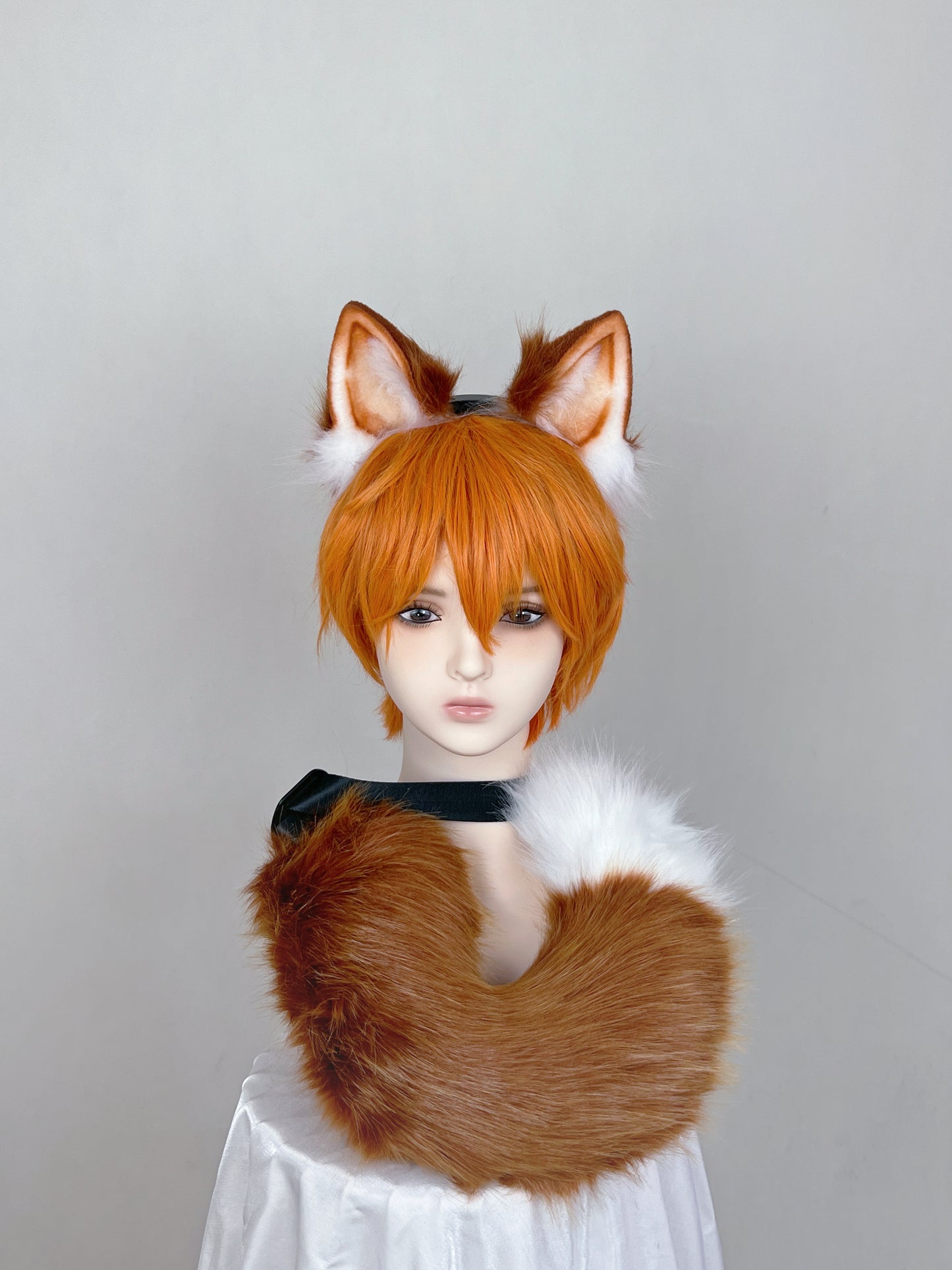 Haikyu - Shōyō Hinata Cat Boy Ears Faux Fur Animal Ears Kemonomimi Red Cat