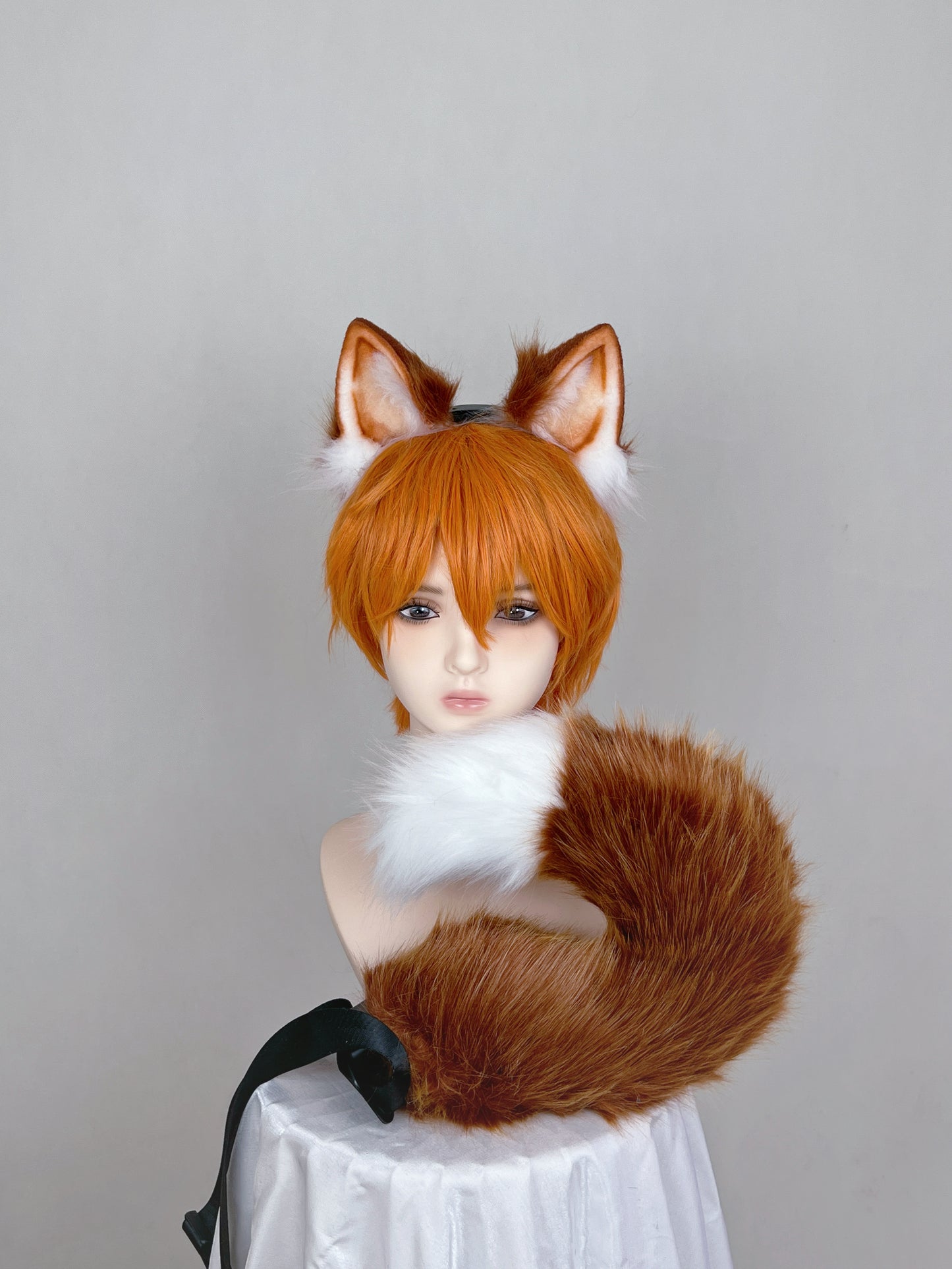 Haikyu - Shōyō Hinata Cat Boy Ears Faux Fur Animal Ears Kemonomimi Red Cat