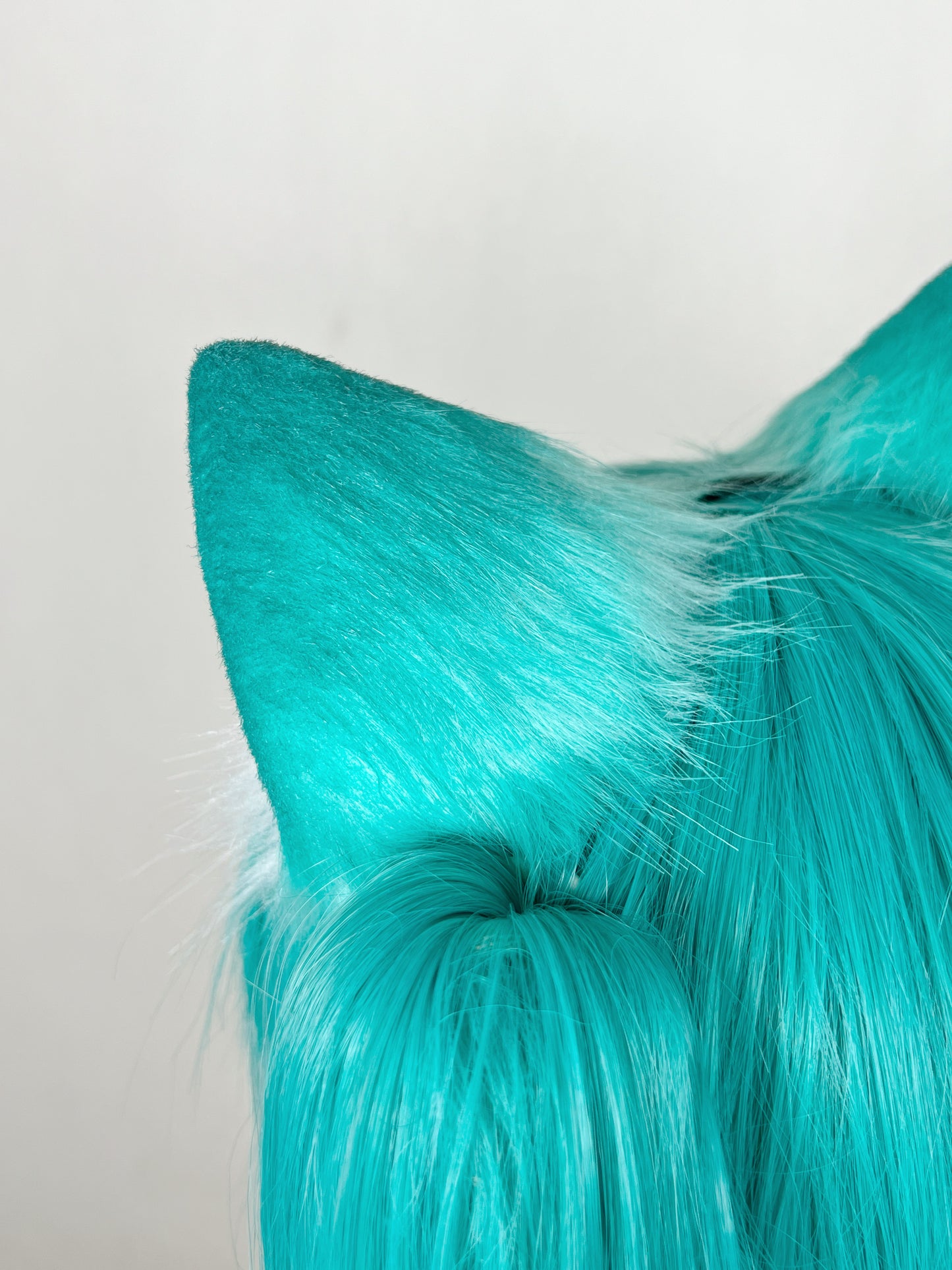 VOCALOID - Hatsune Miku Cat Girl Faux Fur Animal Ears Kemonomimi (Light Green Version)