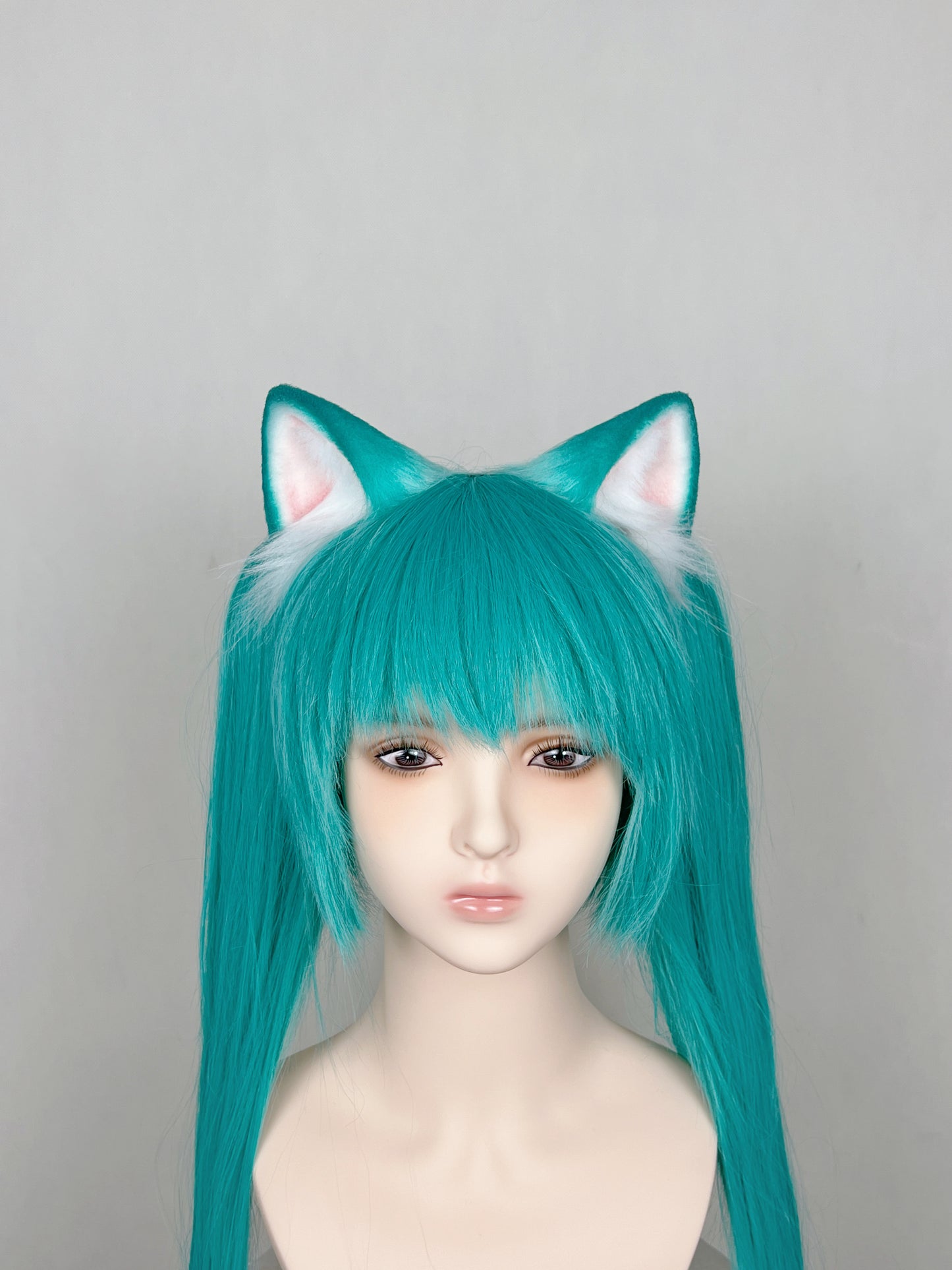 VOCALOID - Hatsune Miku Cat Girl Faux Fur Animal Ears Kemonomimi (Light Green Version)