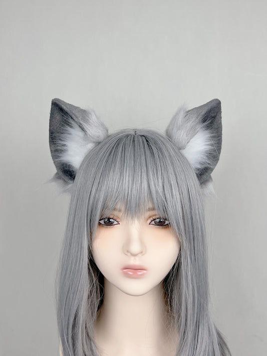 Blue Archive - Sunaookami Shiroko Faux Fur Animal Ears Kemonomimi