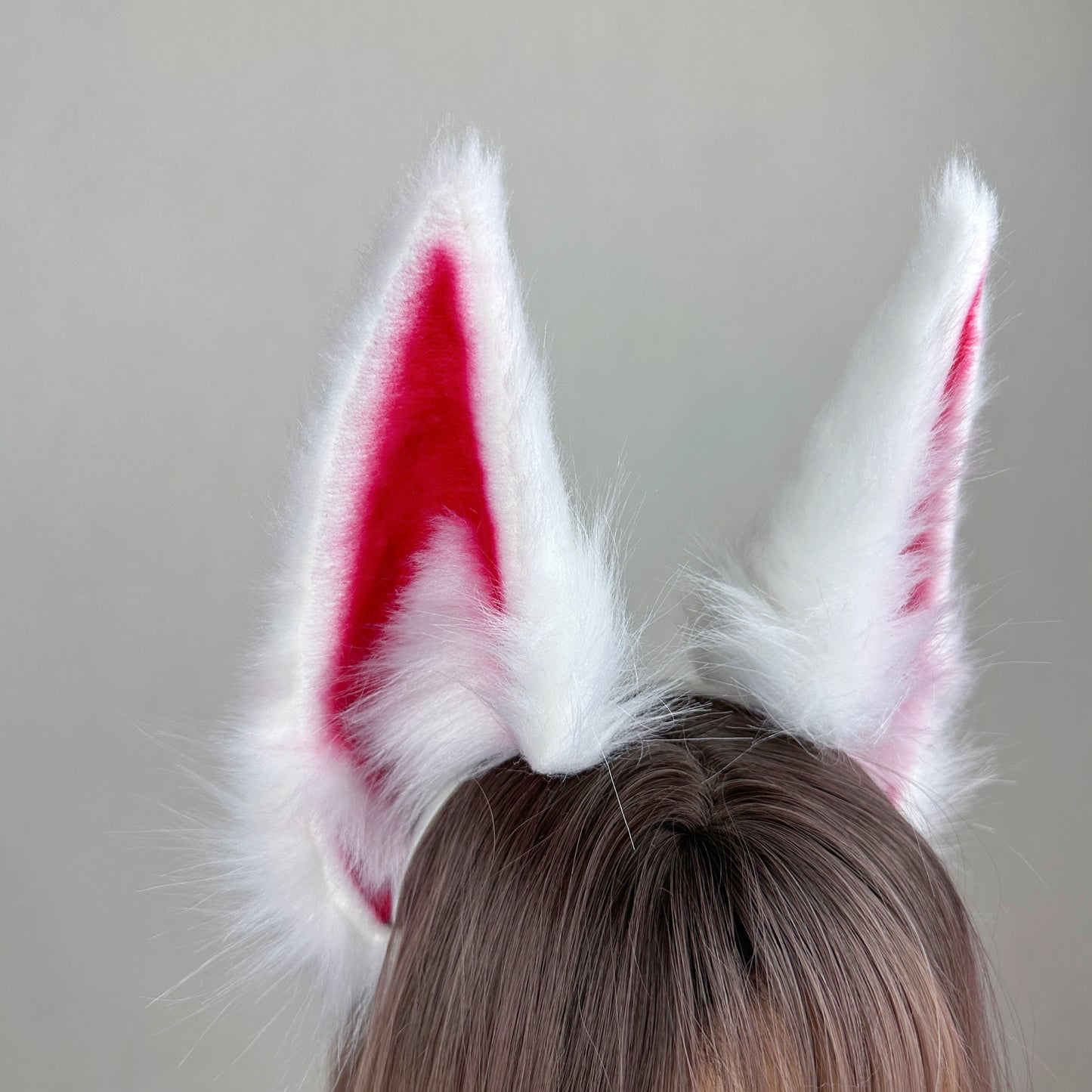 League of Legends - Faker Exclusive Risen Ahri White (Legend Collection) Faux Fur Animal Ears Kemonomimi