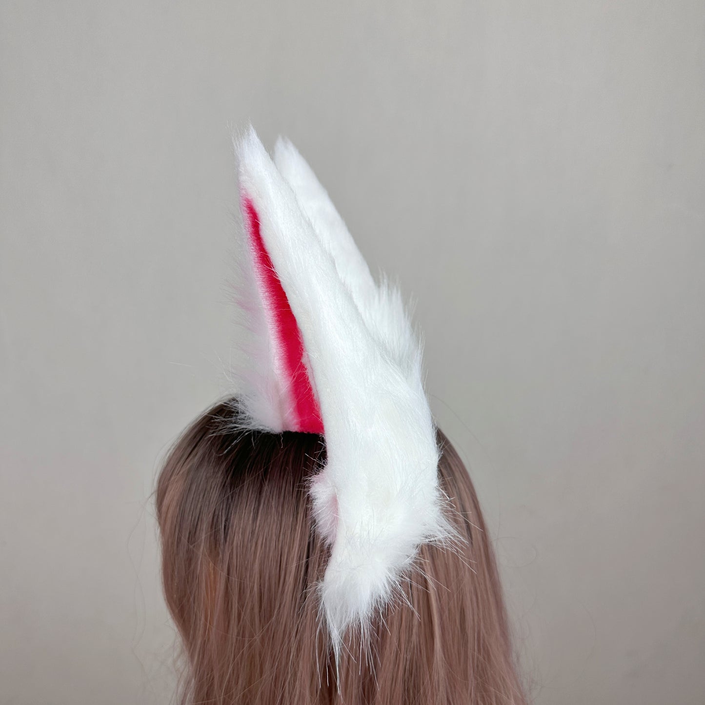 League of Legends - Faker Exclusive Risen Ahri White (Legend Collection) Faux Fur Animal Ears Kemonomimi