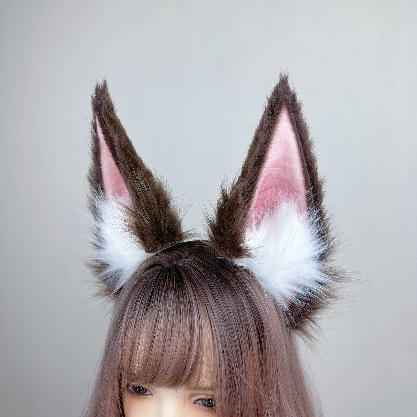 League of Legends - Faker Exclusive Risen Ahri Brown (Legend Collection) Faux Fur Animal Ears Kemonomimi