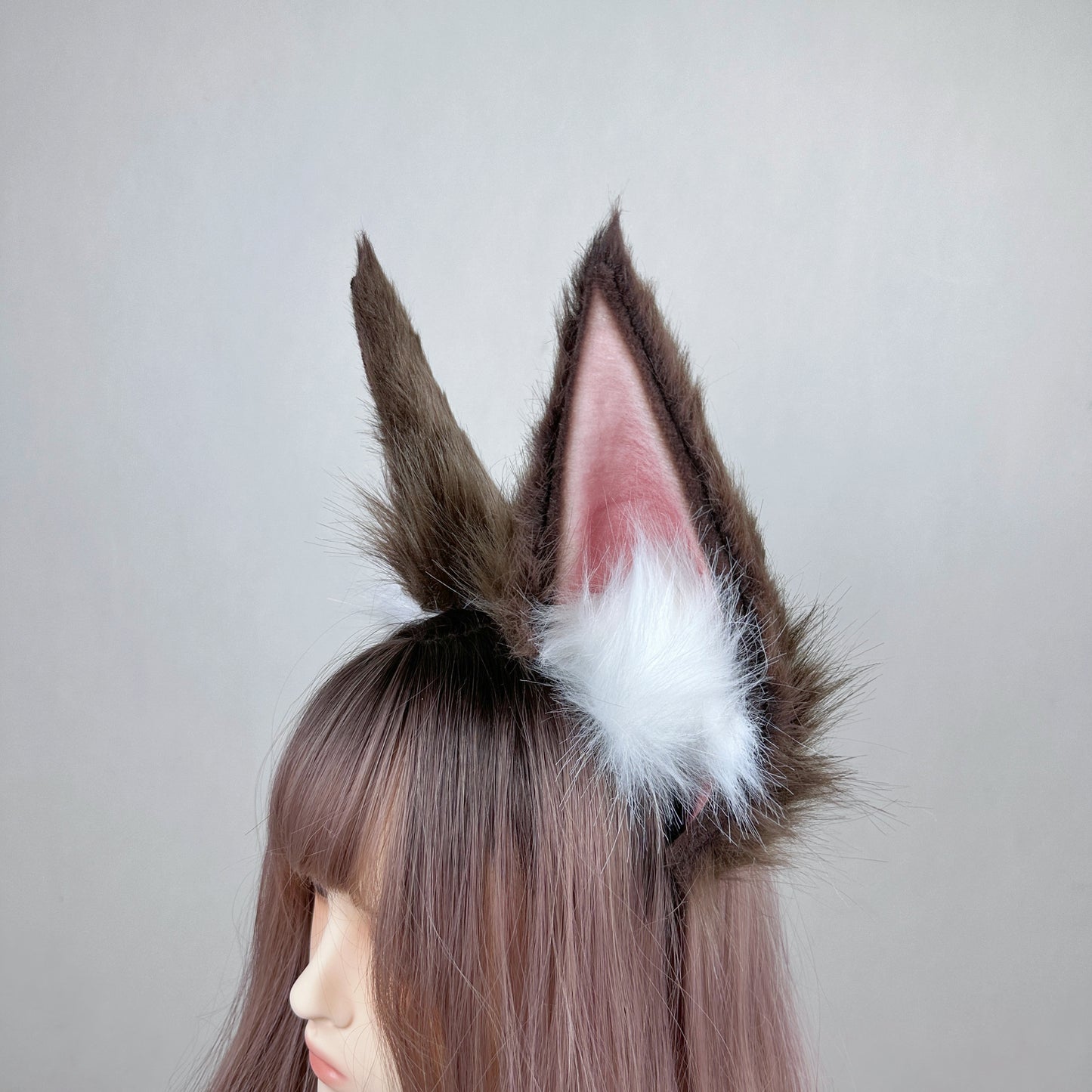 League of Legends - Faker Exclusive Risen Ahri Brown (Legend Collection) Faux Fur Animal Ears Kemonomimi