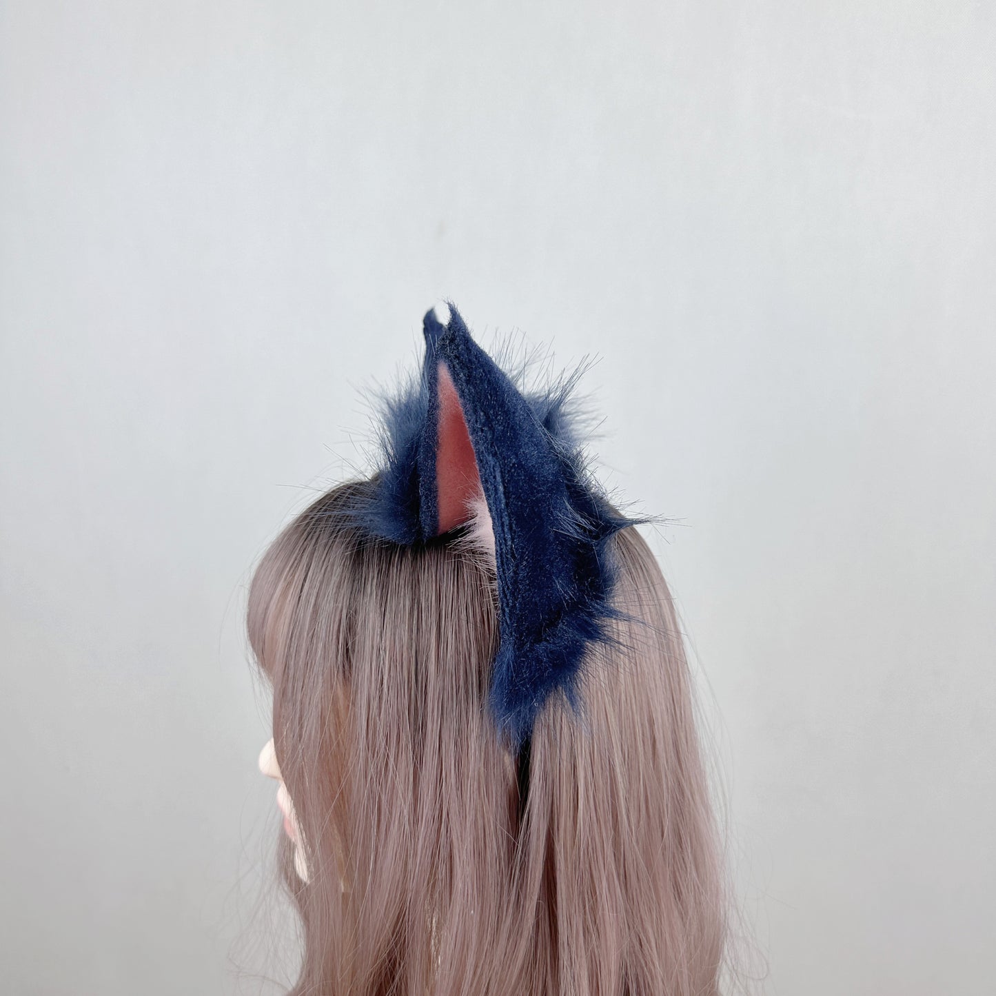 League of Legends - Default Ahri (Navy) Faux Fur Animal Ears Kemonomimi