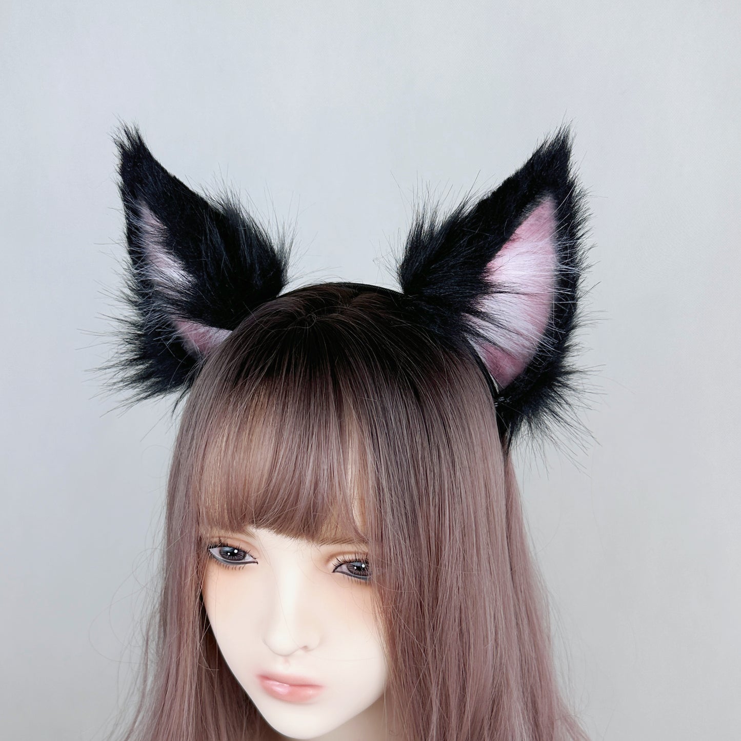 League of Legends - Default Ahri (Black) Faux Fur Animal Ears Kemonomimi