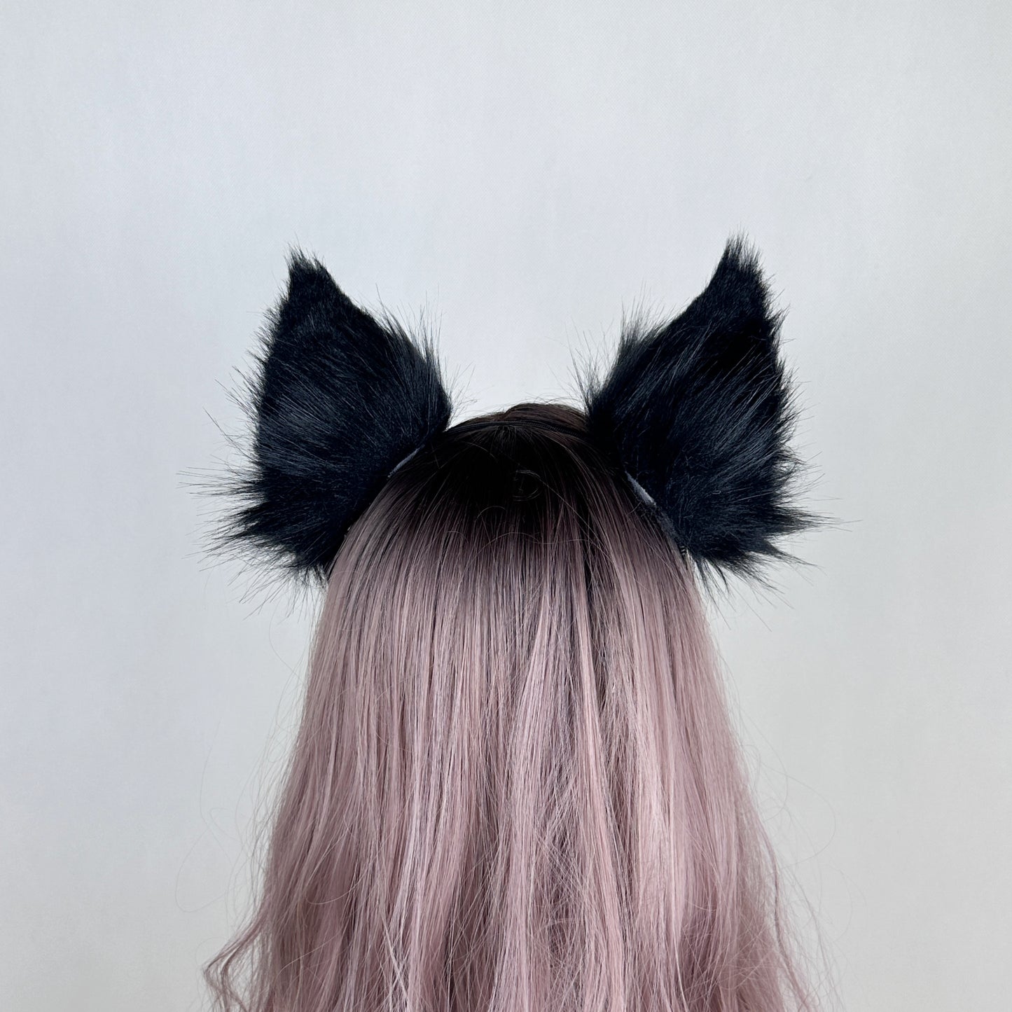 League of Legends - Default Ahri (Black) Faux Fur Animal Ears Kemonomimi