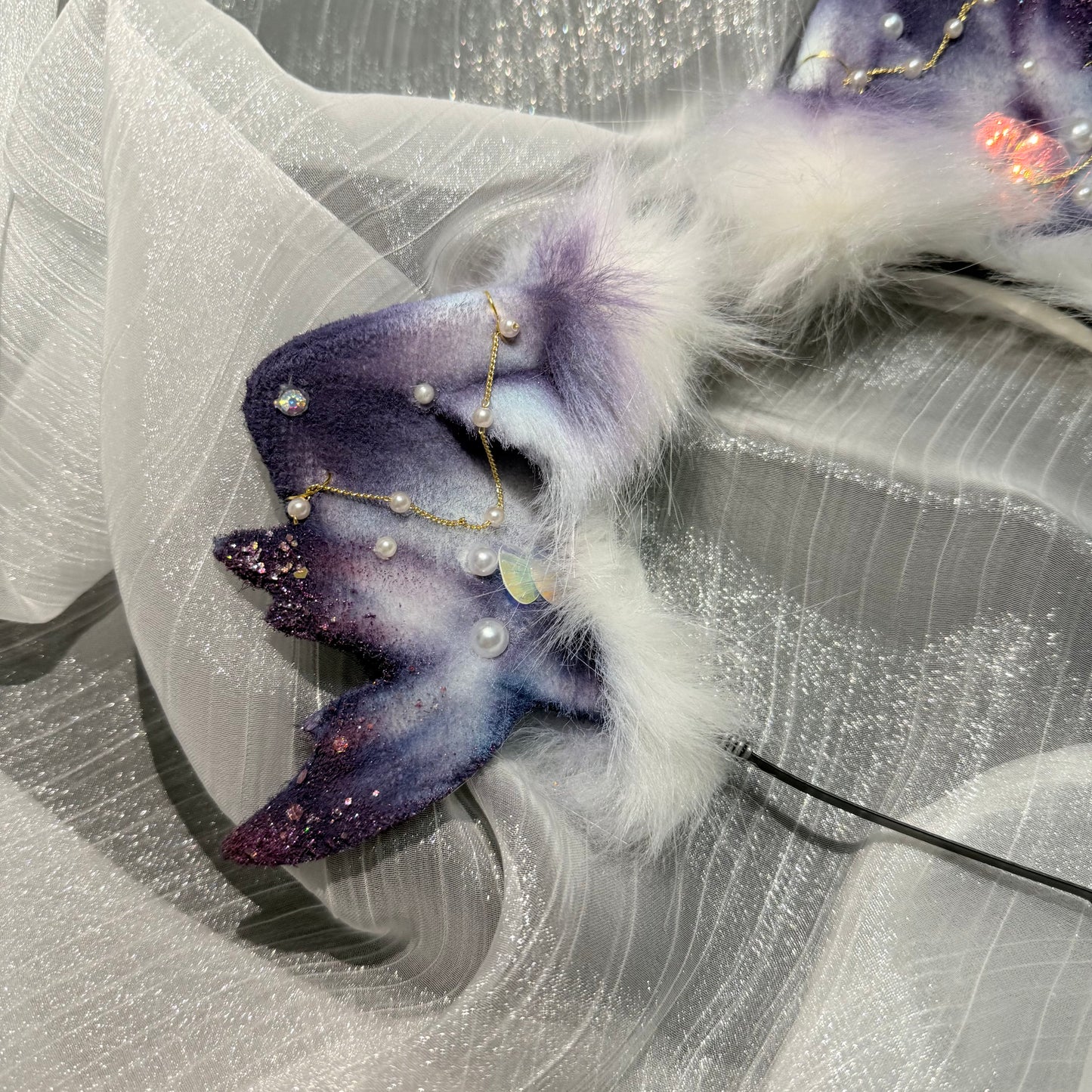 Mauve the Mermaid Cat Faux Fur Animal Ears Kemonomimi